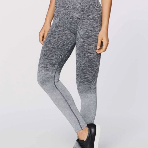 Lululemon Gray Ombré Seamless Leggings, size 4 - Picture 1 of 3